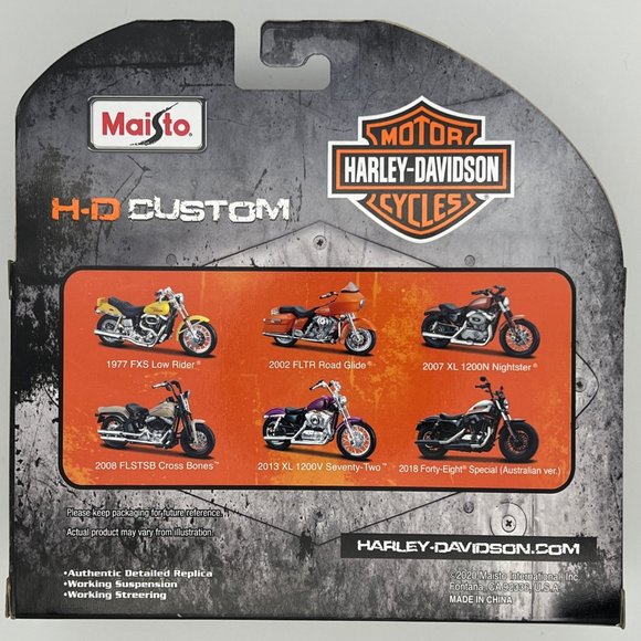 1977 Harley Davidson FXS Low Rider Yellow Series 38 Maisto 1:18 Scale Model - Picture 5 of 9